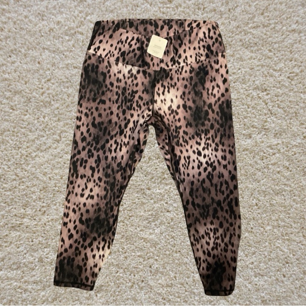 Fabletics Brown and Black Leopard Print Leggings
